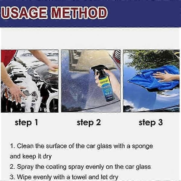 1/2/3X Sopami Bilfärg Spray Skydd Snabb Bilvax Polish Motorcykel Set 1PC