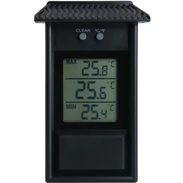 Min Max Termometer Digital Display Have Drivhus - Indendørs eller Udendørs Væg