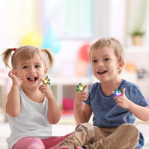 Fødselsdagsgaver til børn 20 LED fingerlys souvenirs fingerring lysringe fingerlys ring til fingre gaver