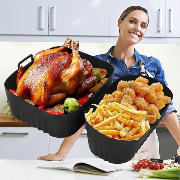 Philips Silikonform Airfryer Tillbehör för 3000-serien Dubbelkorg, 2-pack 25-26