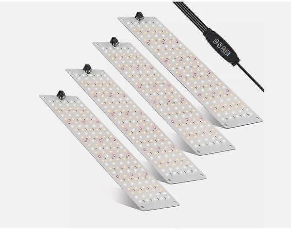 540 LED Vekstlys Full Spektrum Innendørs Vekstlys 4 Paneler Dimbar Timer