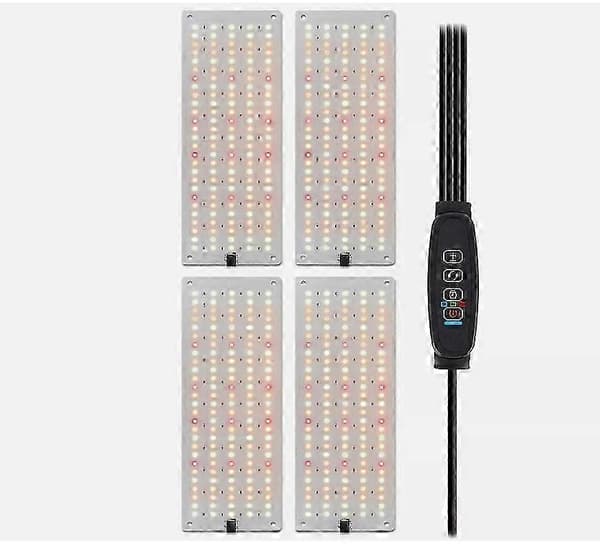 540 LED Växtlampa Fullspektrum Inomhus Växtlampa 4 Paneler Dimbar Timer