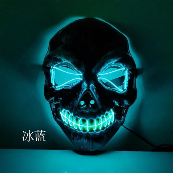 LED-mask 5-pack inkl. batterier - Halloween