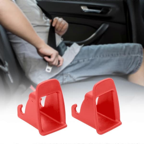2 st bilbarnstol Isofix-guider Spår Sätestillbehör Premium Universal Passform Röd