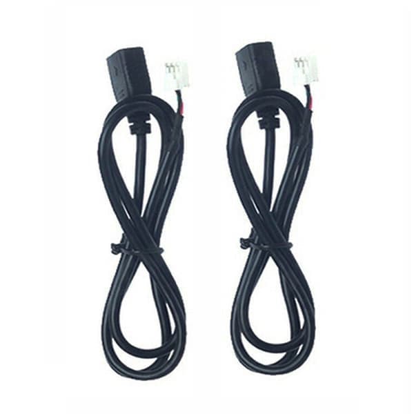 Bilelektronikk 4Pin+6Pin Kobling USB-port Panel Forlengelseskabel Adapterkontakt