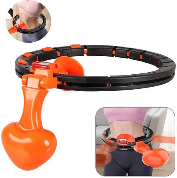 Hulahoop med automatisk räkning, justerbar bantningsövning