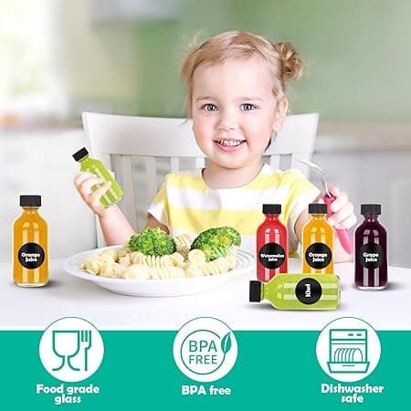 Minilasipullot kansilla, 12 shottipulloa täyttöön 60ml, pienet lasipullot