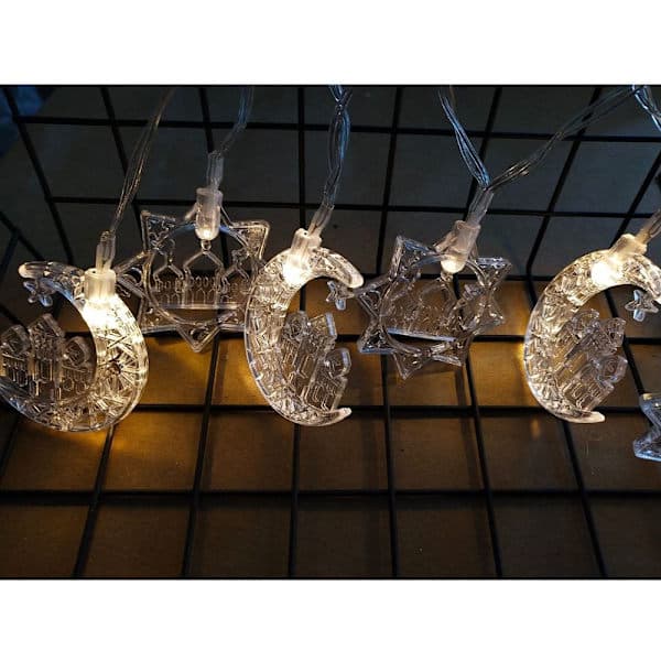 2m 10LED LED lyskæde Ramadan lanterne warm white Style 5