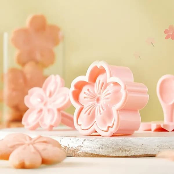 5 stk/sæt Sakura kageform stempel kiks udstikker kirsebærblomst DIY WIS