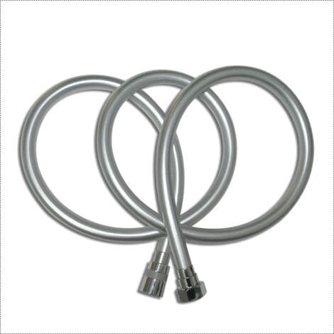 Anti-twist duschslang, 2,0 M duschslang, PVC, silvergrå.