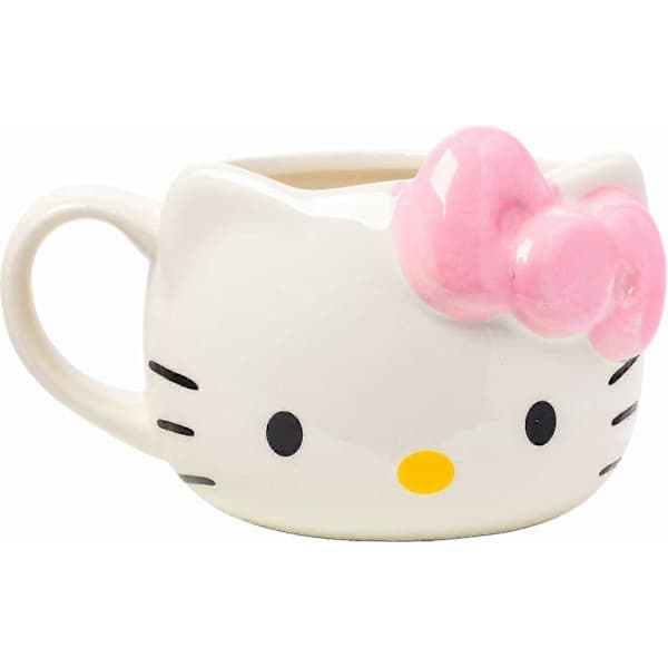 Silver Buffalo Sanrio Rosa Rosett Keramisk 3D Skulpterad Mugg, 590 ml