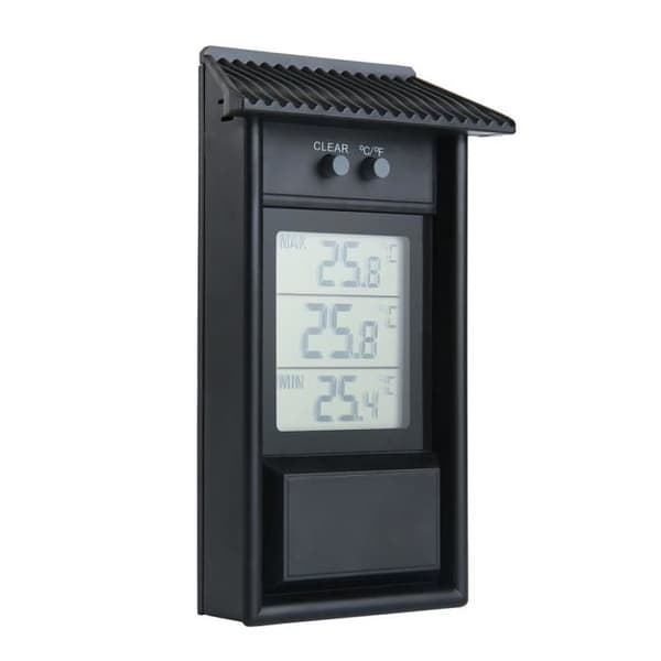 Min Max Termometer Digital Display Trädgård Växthus - Inomhus eller Utomhus Vägg