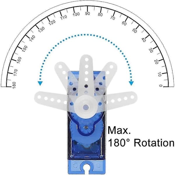 6 Stycken Mikro Servomotor, Mini Servo 9g Servo Kit Kompatibelt med RC Helikopter Flygplan Bil Båt Robotkontroll