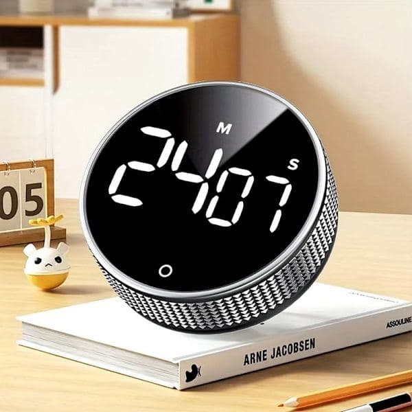 Digital timer med magnet og LCD-skærm - Køkkenur
