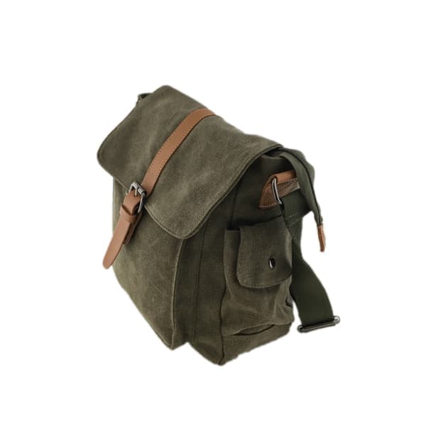 Skuldertaske lærred slidstærk one size black