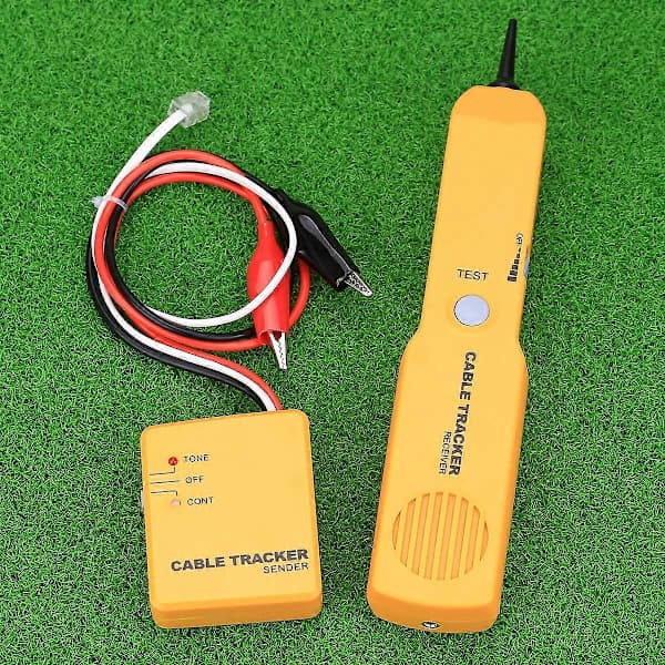 Cable Finder Tone Generator Probe Tracker Wire Tracer Cable Circuit Tester Features Alligator Clips RJ11 Connector Location Tool