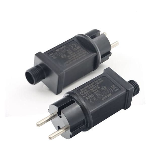 12V LED strømadapter, LED-transformator IP44 lavspent LED-adapterdriver for julelys, lyslenker