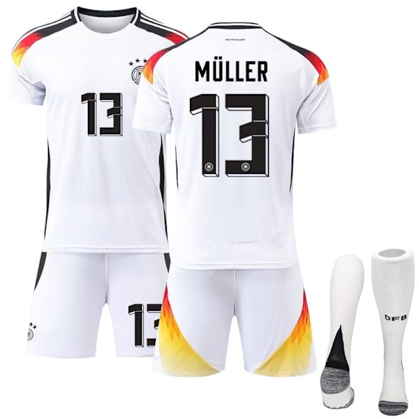 2024 Nya säsongen Tyskland Hemma Fotbollströjor #13 Muller Träningsdräkt M