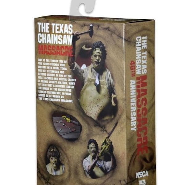 NECA Texas Chainsaw Man Leatherface 40-årsjubileumsfigur/docka