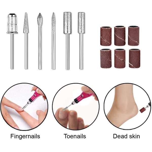 Elektrisk neglefil til manicure og pedicure