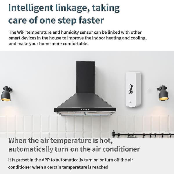 3x Tuya WiFi Temperatur- og fugtighedssensor Indendørs termometer hygrometer{ROG}