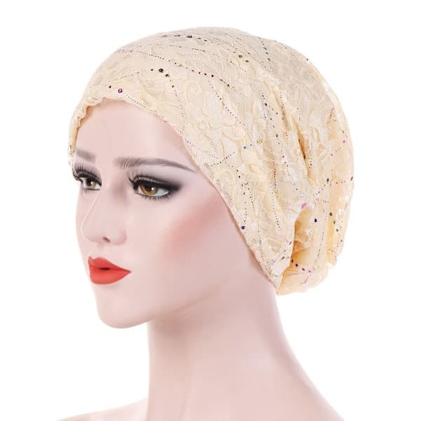 Turbanhatte Blød Bonnet beige