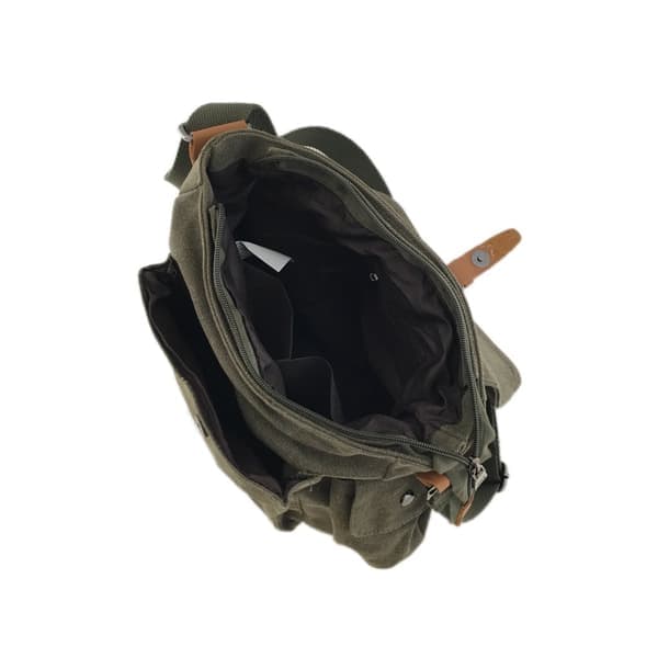 Skuldertaske lærred slidstærk one size black
