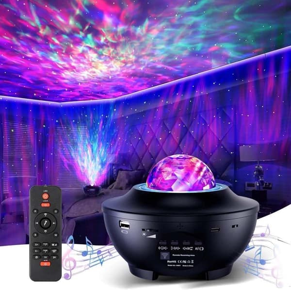 Galakse Lampe / Rum Lampe med Bluetooth Højttaler