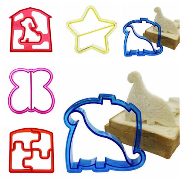Sandwichkutter Sommerfugl Hund Blomsterform Kake Brød Ristet brød Form M Annet Dinosaur shape