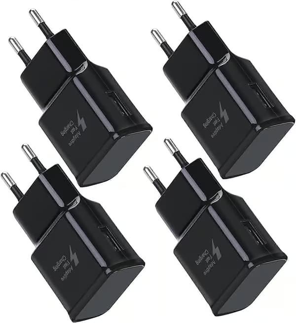4-pak 5V-2A USB Strømadapter Udtag Universal Hurtigoplader til iPhone 12/11/X 8/7/6, Samsung Galaxy S22 S21 S20