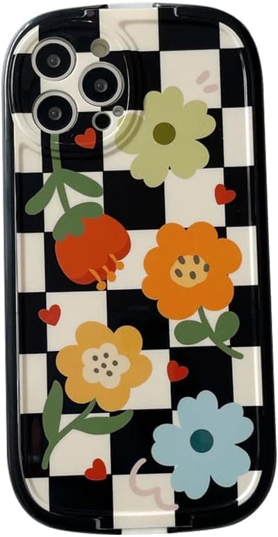 Sødt blomstret armbånd med stander til iPhone 13 Pro Max
