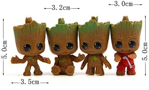 Baby Groot Nyckelring - Actionfigur från den klassiska filmen - Perfekt som present - Jag är Groot