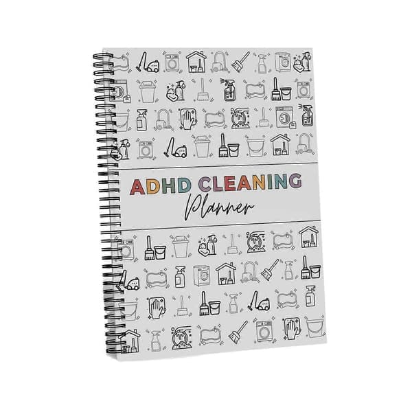 ADHD Cleaning Planner Household Chores Tracker Schedule Task Lists Reminders for Neurodivergent Adults