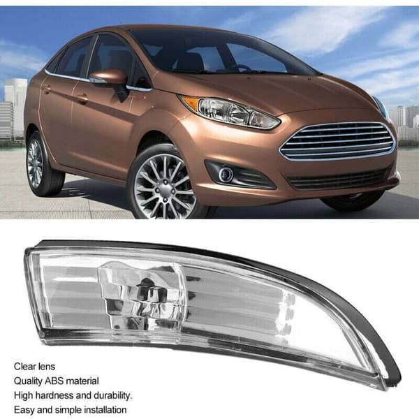 Klar dörrvingespegelindikatorlins för Ford Fiesta MK7/MK7.5 2009-2017 höger sida