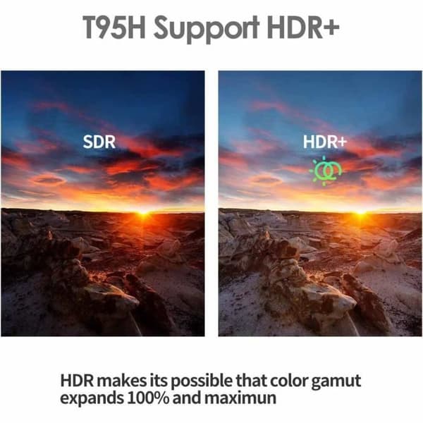 Android 10.0 TV-box - T95H - 1 GB RAM - 8 GB ROM - 6K Ultra HD 3D