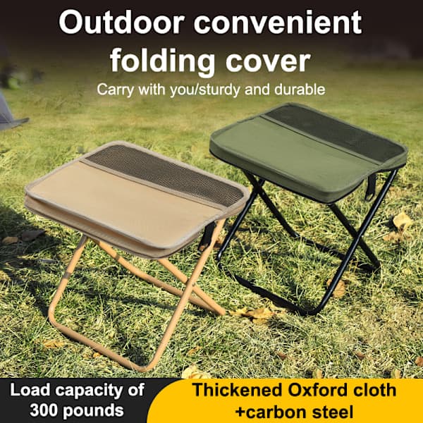 Foldable Backpack Chair Portable Folding Chair With Carry Bag Black S