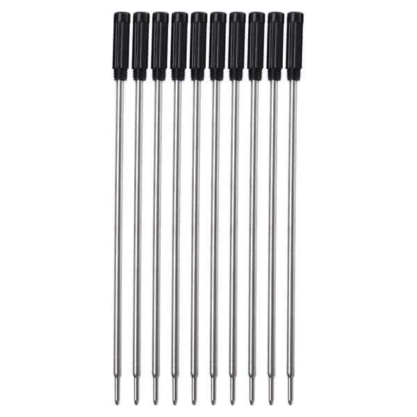 10 stk. sort/blå refill 0,5 mm kuglepen Skriver jævnt kuglepen refill