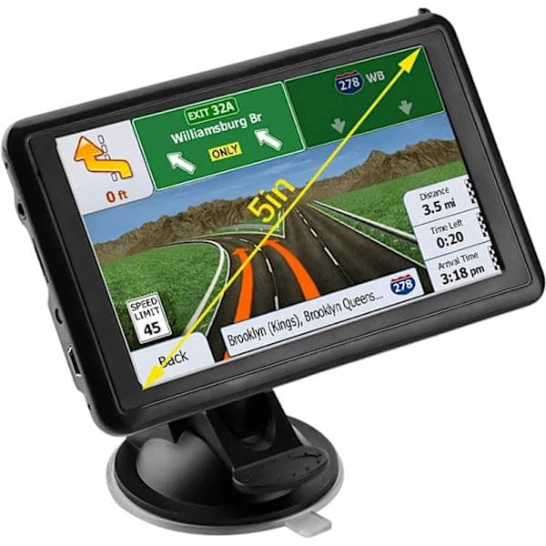 5 tommer HD bil GPS navigator