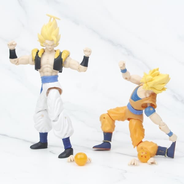 5-delt Goku actionfigur sæt - Dragon Ball karakter Goku legetøj, perfekt til samling og gaver B