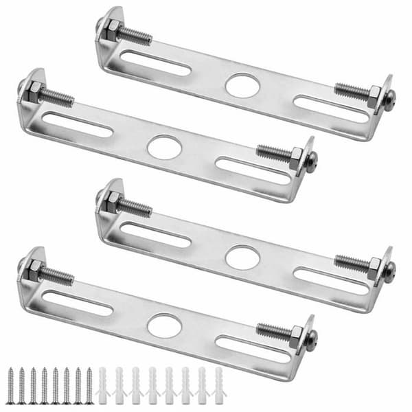 Taklampsfäste - AIMOONSA - 90 mm - 4-pack - Galvaniserad metall - för 95–115 mm