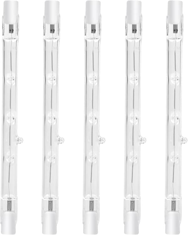 100W 118mm R7s Dimbar halogenlampe varmhvit 2800K (5 stk) - Perfet