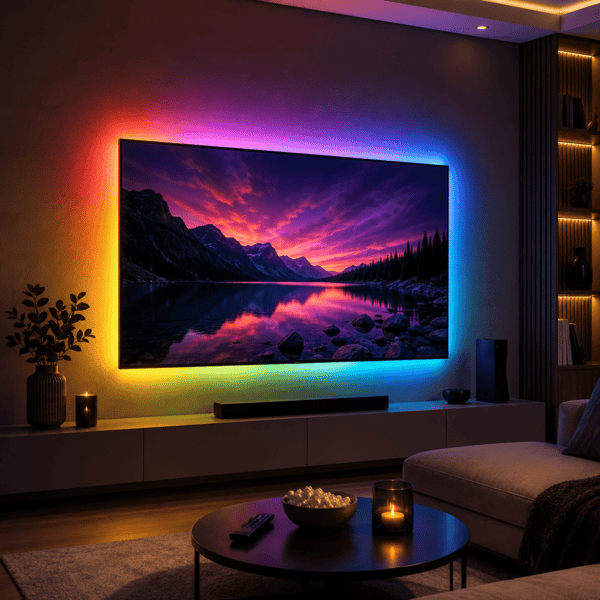 Vattentät LED-list RGB 5 meter med fjärrkontroll 4-Pack – Bäst värde