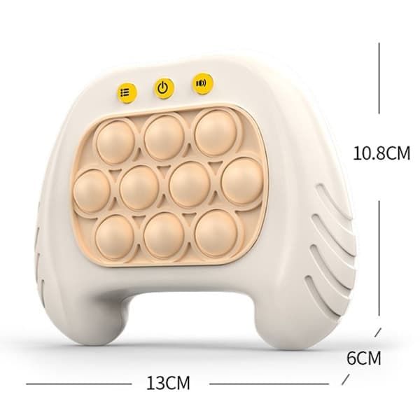 Snabb Push Pussel Spelmaskin Pop Fidget Leksak Bubbla Leksak white