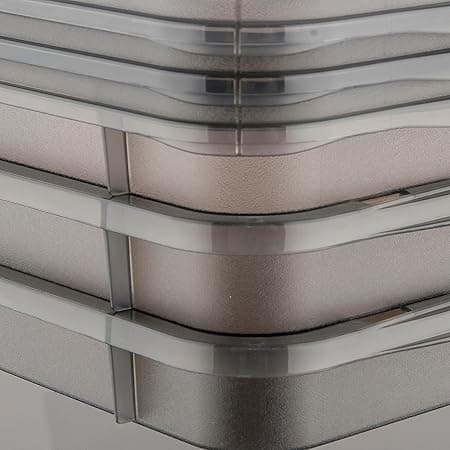 Förvaringslådor med Air Control-system, 3-pack, 3 x 11 l, Bea, Transparent