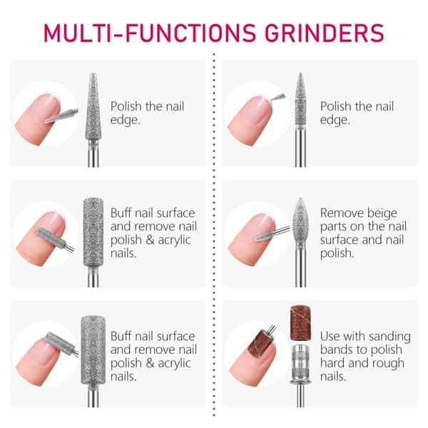 Elektrisk neglefil til manicure og pedicure