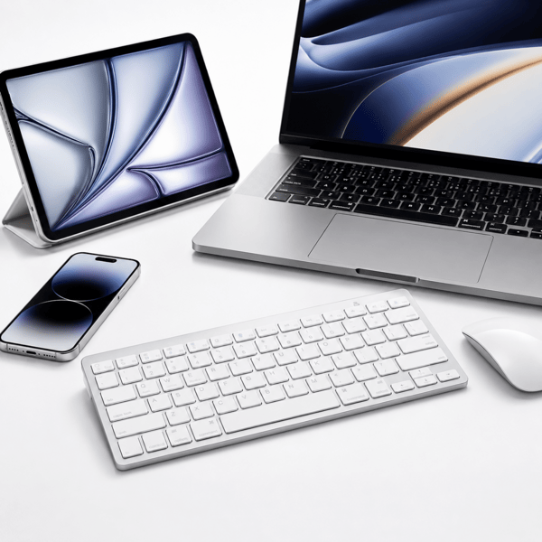 Ohut Bluetooth-näppäimistö – Langaton iPadille, PC:lle, Macille ja muille