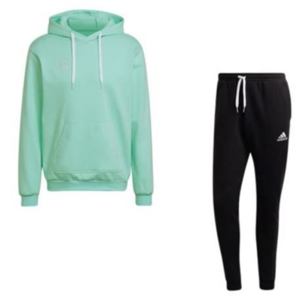 Joggingbyxor i fleece med huva Adidas gröna och svarta män - Långa ärmar - Multisport - Andas