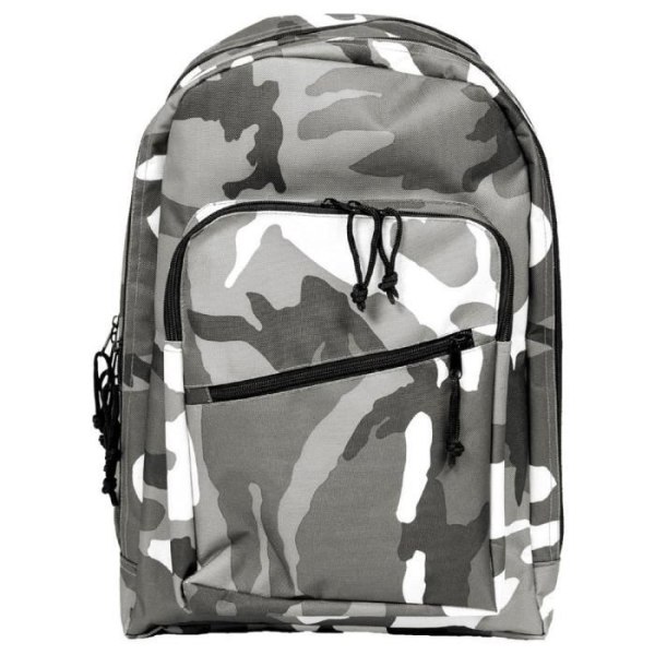 Real Military Backpack 22 liter Camouflage vit och svart