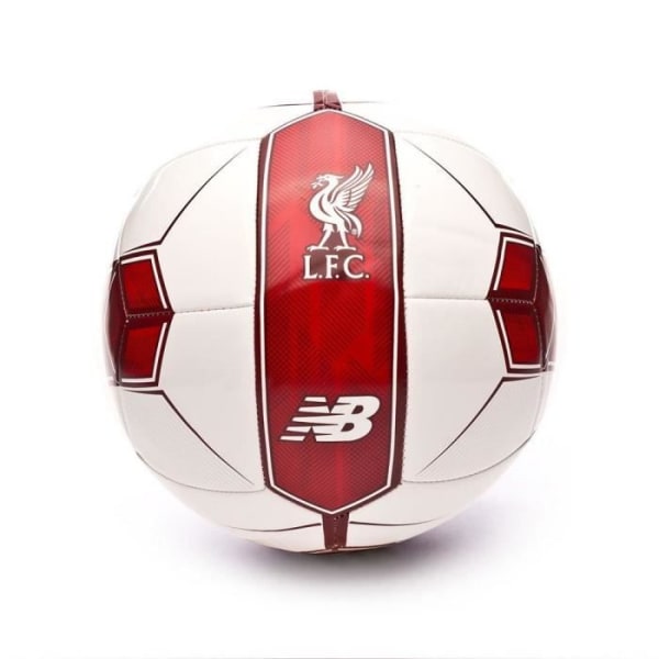 Liverpool New Balance röd och vit fotboll storlek 5