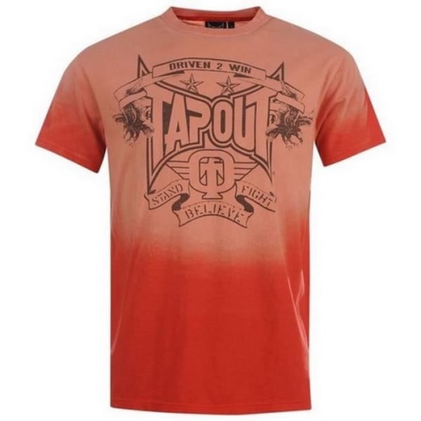 Tapout UFC Röd herrt-shirt - Korta ärmar - Tapout logotyp - 100 % bomull